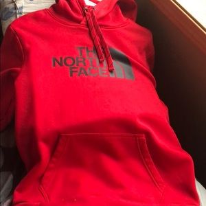 North Face Pullover Red Hoodie